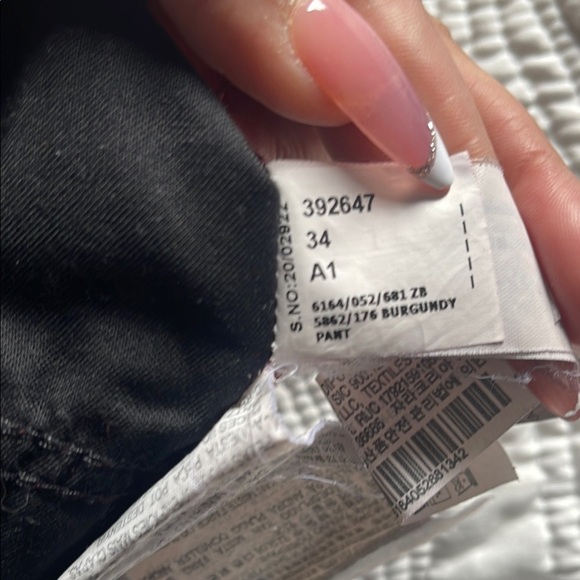 Zara women’s High Rise Burgundy Jeans Size 2 elastic at the waist - Picture 14 of 14